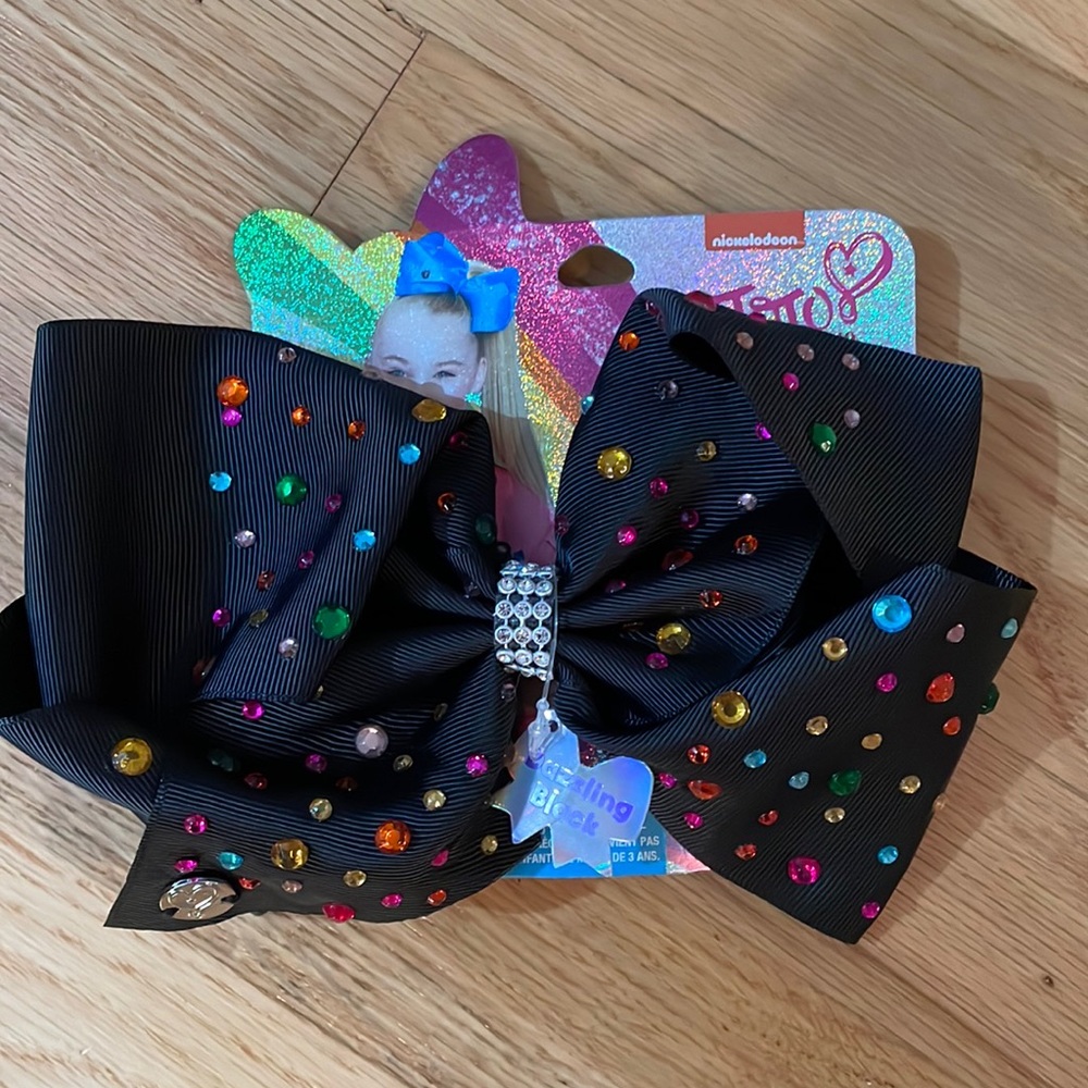 NWT ORIGINAL JoJo Siwa Dazzling Black Bow